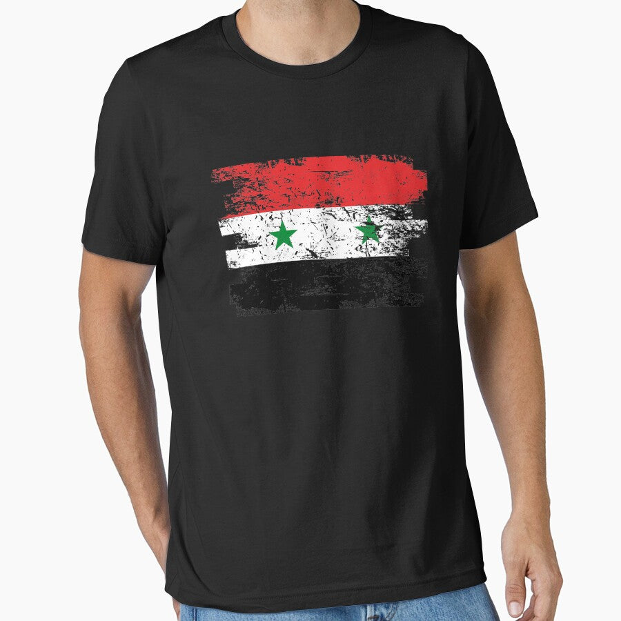 Syria Shirt Gift Country Flag Patriotic Travel Asia Light by threadsmonkey