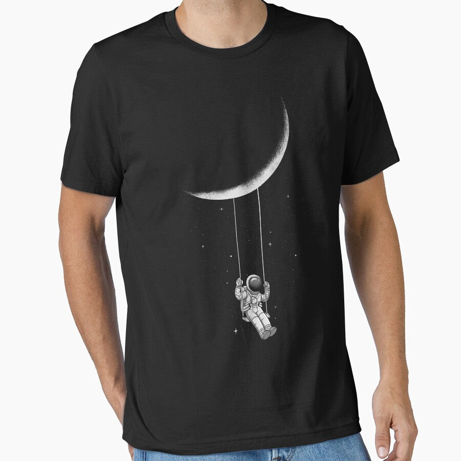 Astronaut Swinging on the Moon (HD) by star-burst