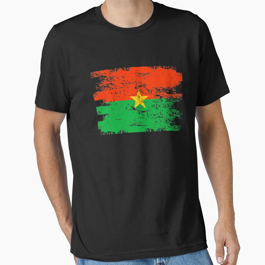 Burkina Faso Shirt Gift Country Flag Patriotic Travel Africa Light by threadsmonkey