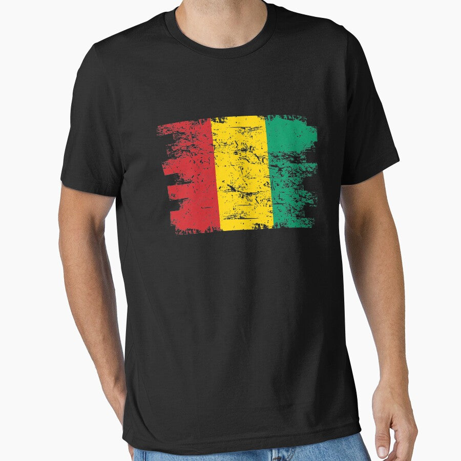 Guinea Shirt Gift Country Flag Patriotic Travel Africa Light by threadsmonkey
