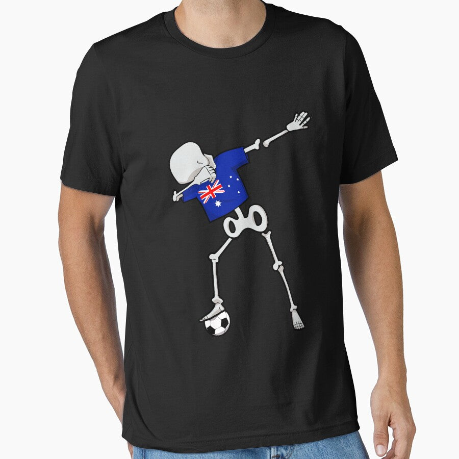 Dabbing Soccer Football Skeleton Australia by melsens