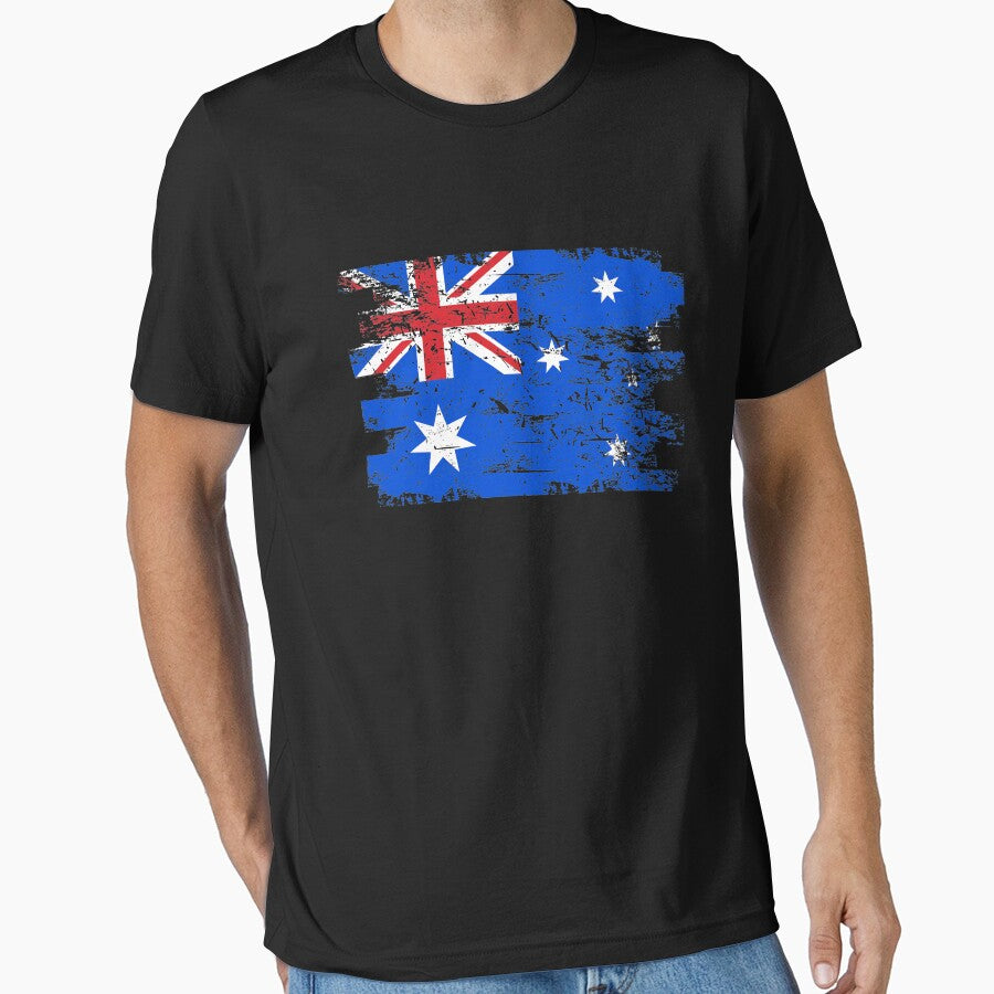 Australia Shirt Gift Country Flag Patriotic Travel Oceania Light by threadsmonkey