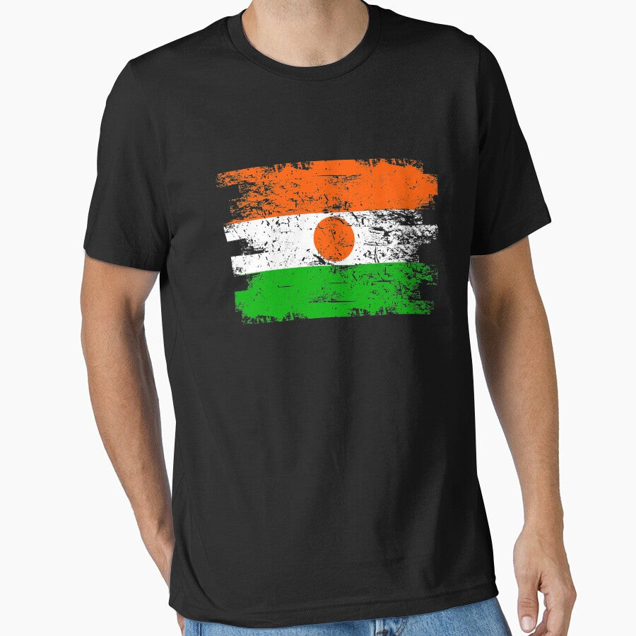 Niger Shirt Gift Country Flag Patriotic Travel Africa Light by threadsmonkey