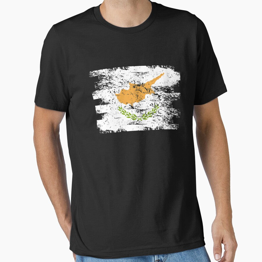 Cyprus Gift Country Flag Patriotic Travel Shirt Europe Light by threadsmonkey