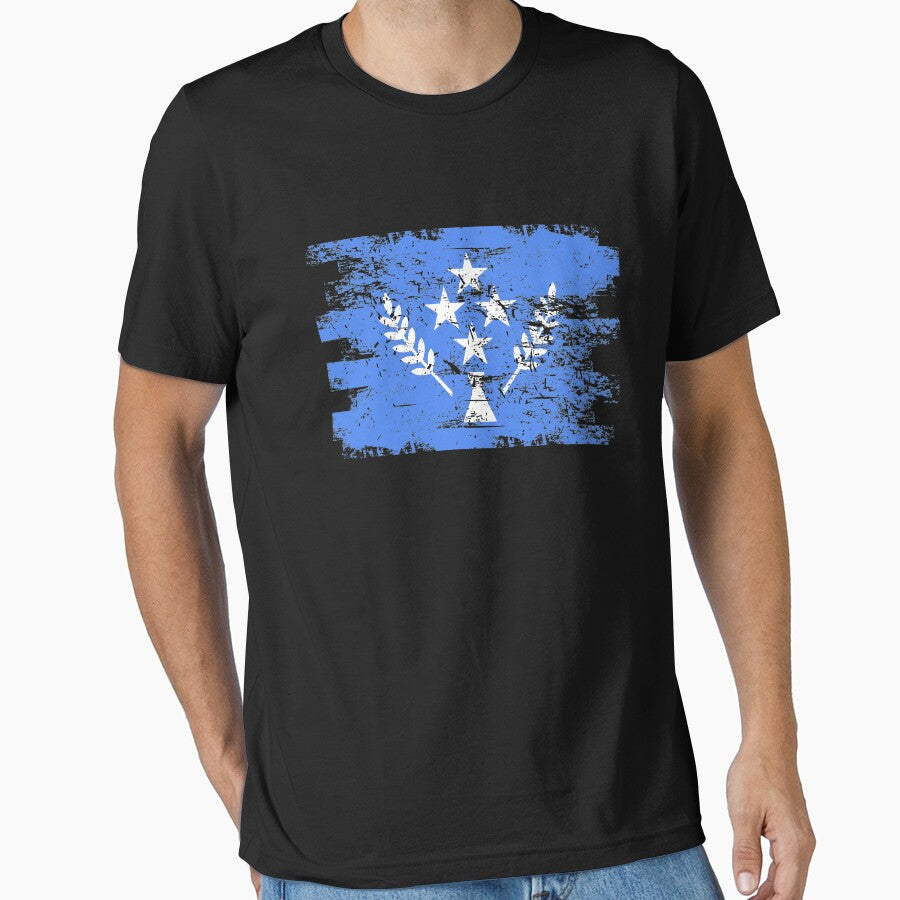 Kosrae Shirt Gift Country Flag Patriotic Travel Oceania Light by threadsmonkey