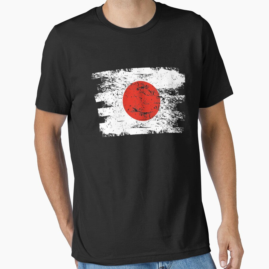 Japan Shirt Gift Country Flag Patriotic Travel Asia Light by threadsmonkey