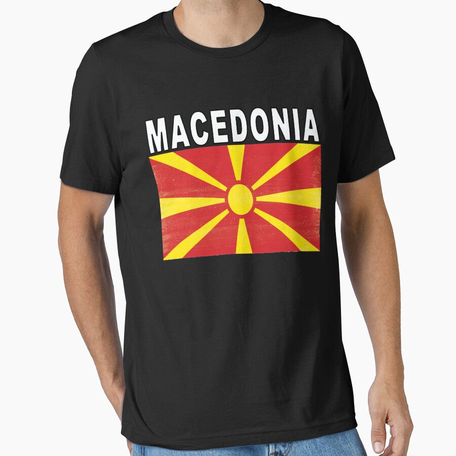 Macedonian Distressed Flag Soccer Team by merchhost