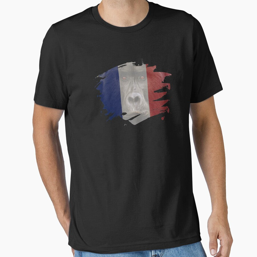 France Gorilla Flag by ockshirts