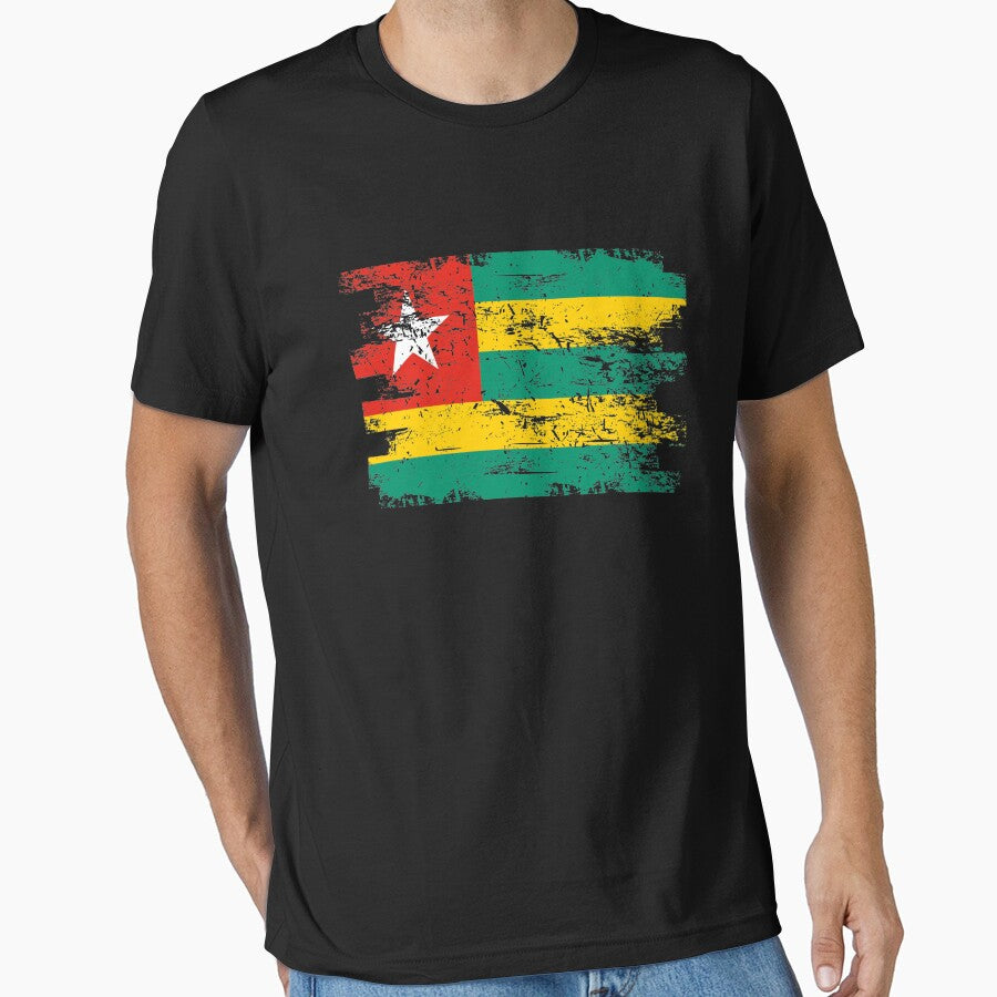 Togo Shirt Gift Country Flag Patriotic Travel Africa Light by threadsmonkey