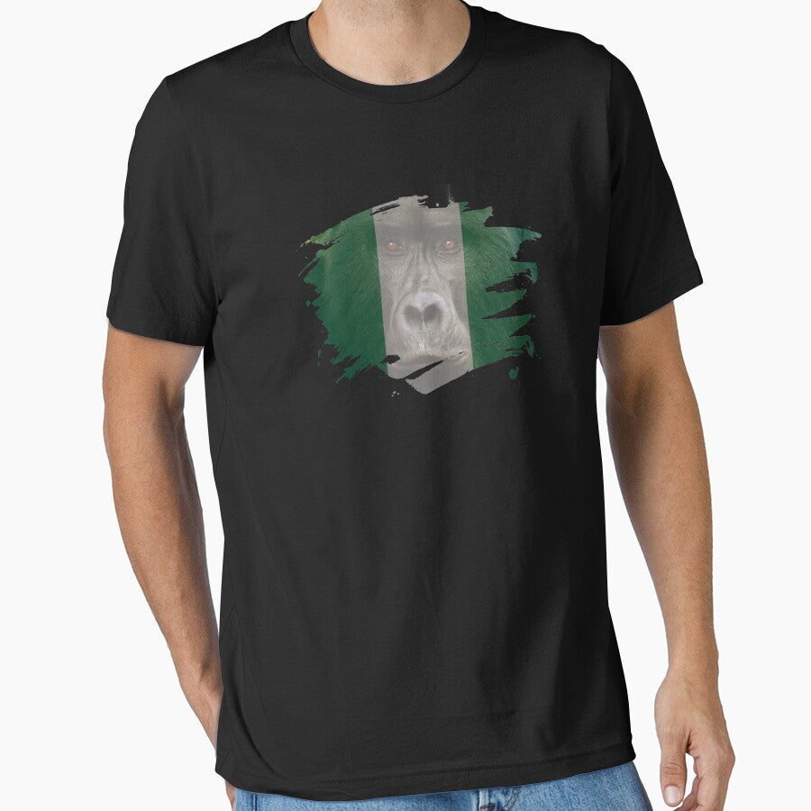 Nigeria Gorilla Flag by ockshirts