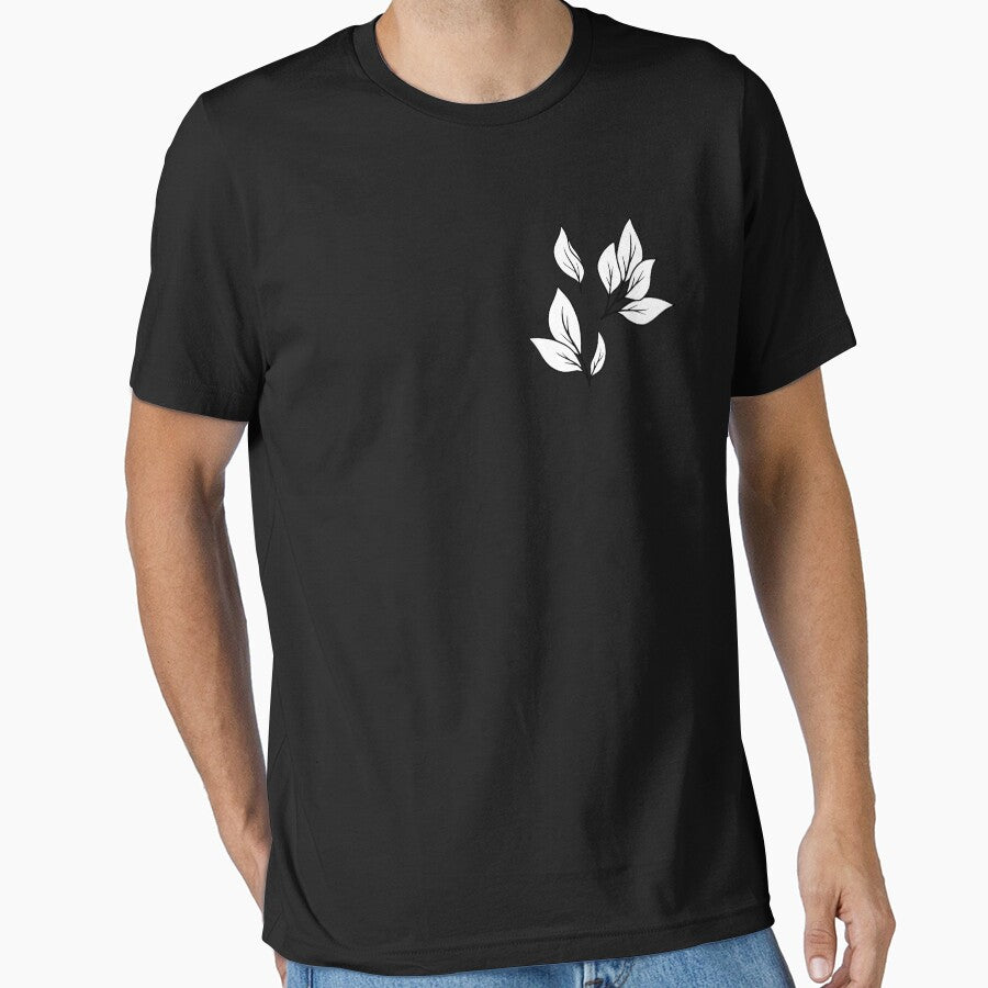 Elegant White Leaf Design on White Background – Minimalist Leaf Art by UniGift