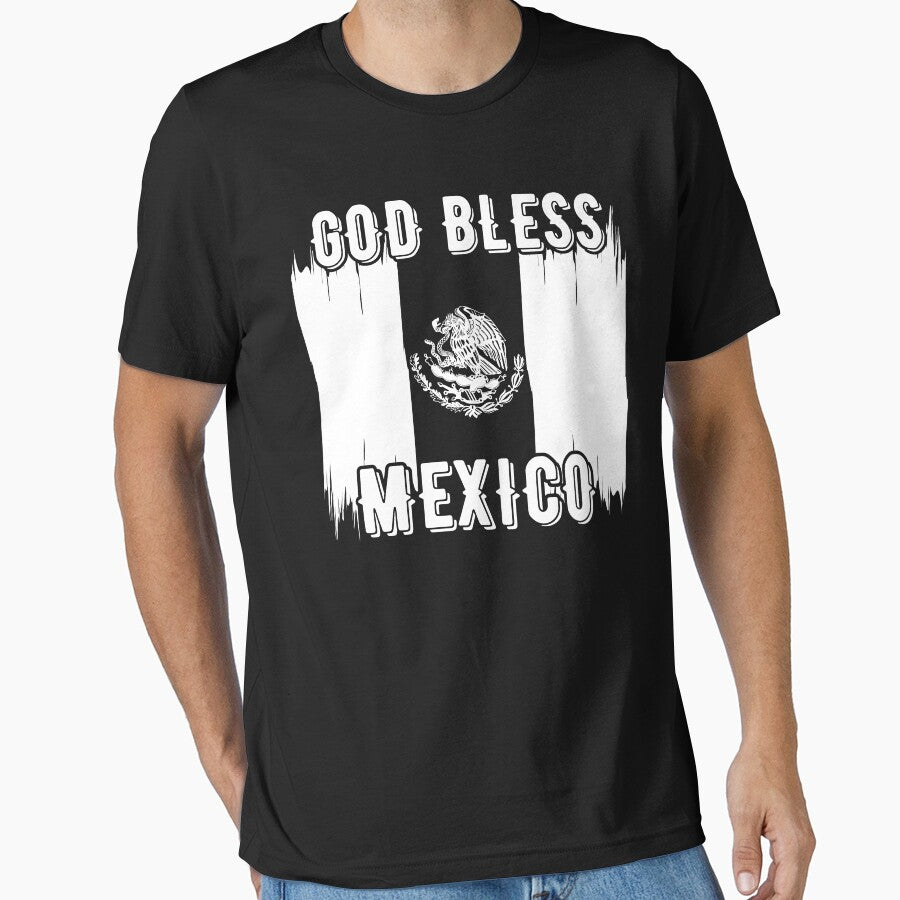 God Bless Mexico, white design by MoriaStore