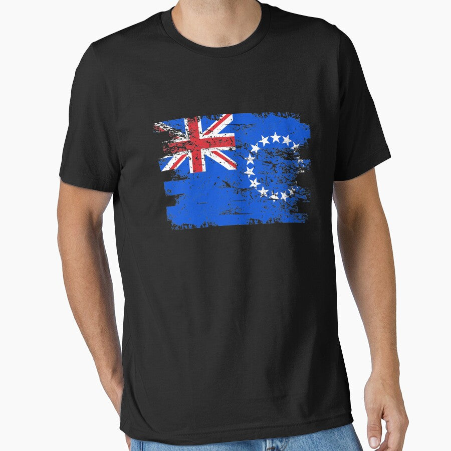 Cook Islands Shirt Gift Country Flag Patriotic Travel Oceania Light by threadsmonkey