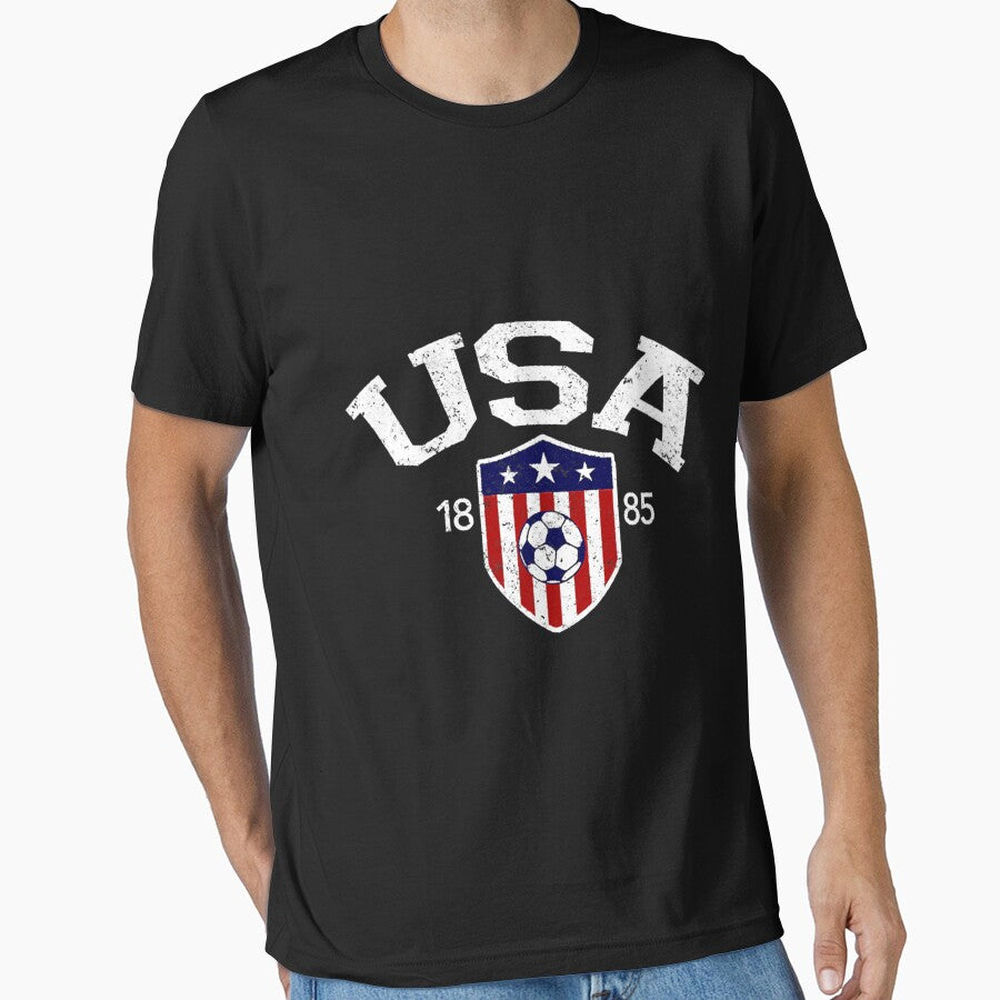 Vintage Usa Soccer Football Soccer Classic T-Shirt by stewaales6