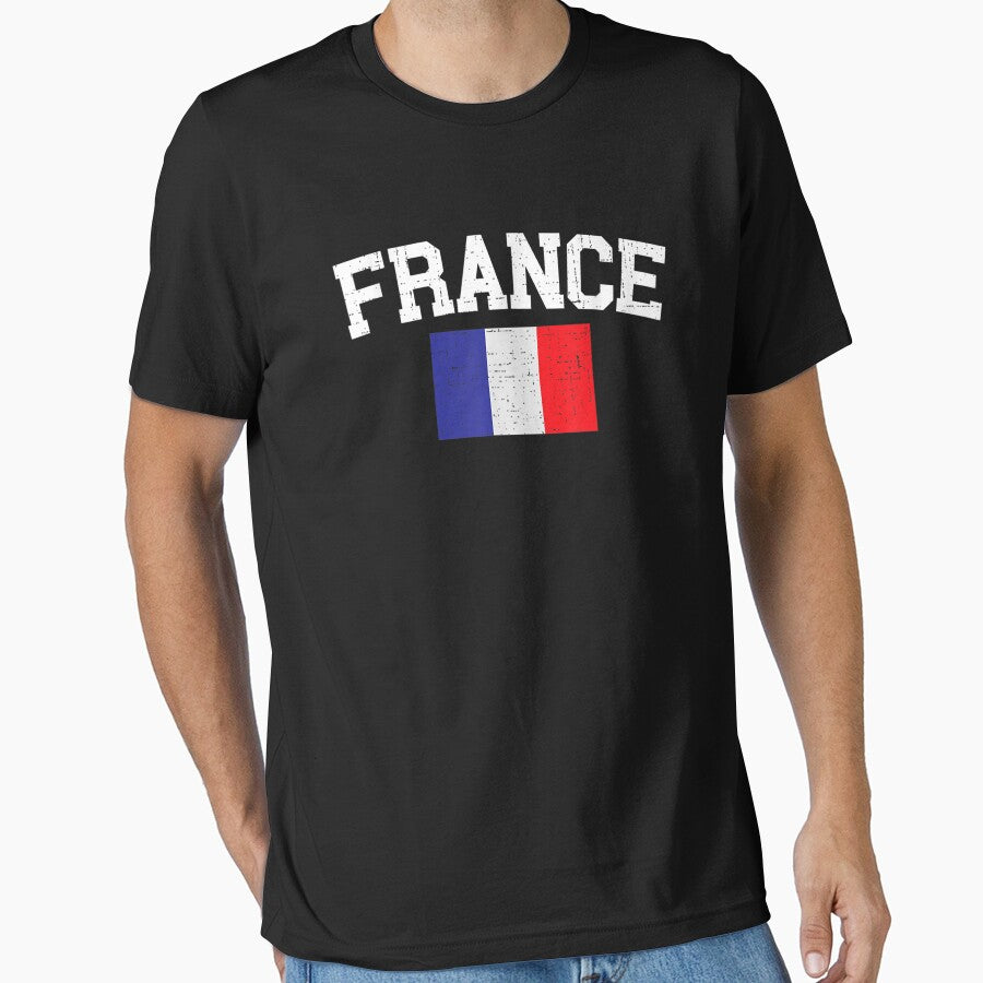 France Distressed Flag French Soccer French Futbol Club by LyndonGrey