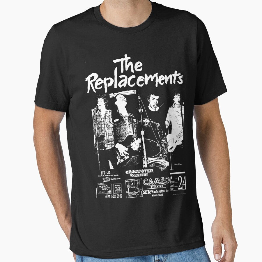 Vintage The Replacements Concert Graphic Music Art BLK by NeckedMcknight
