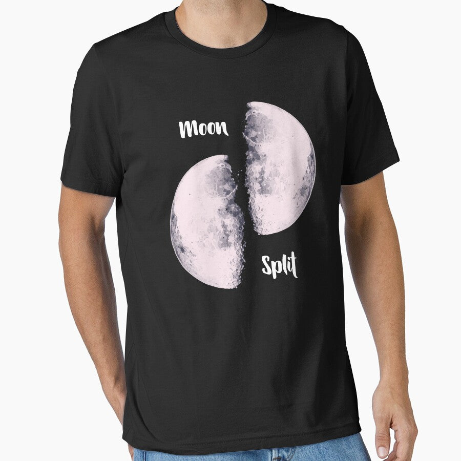 Moon Split - Splitting of Moon Design Gift by yeknow