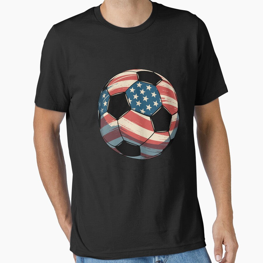 4th Of July USA Flag Soccer Patriotic Soccer Player by itsnothatweird