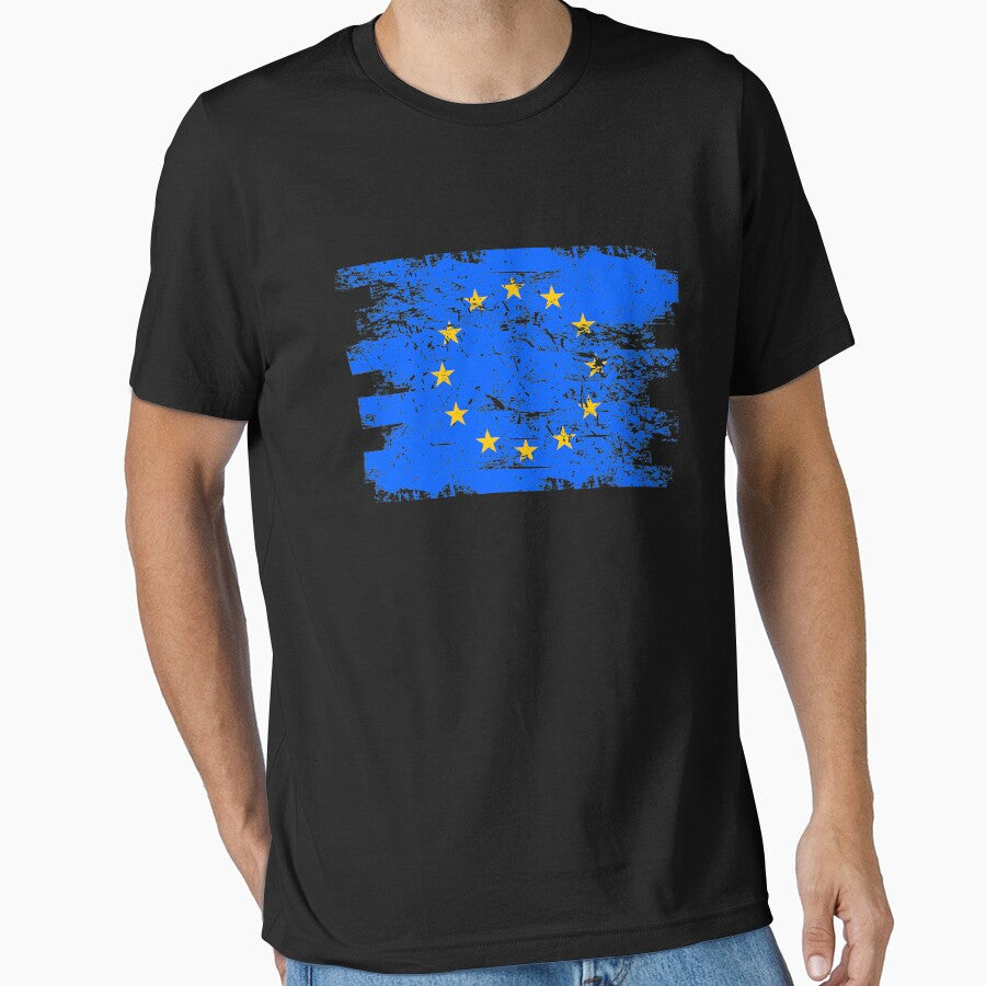 European Community Gift Country Flag Patriotic Travel Shirt Europe Light by threadsmonkey