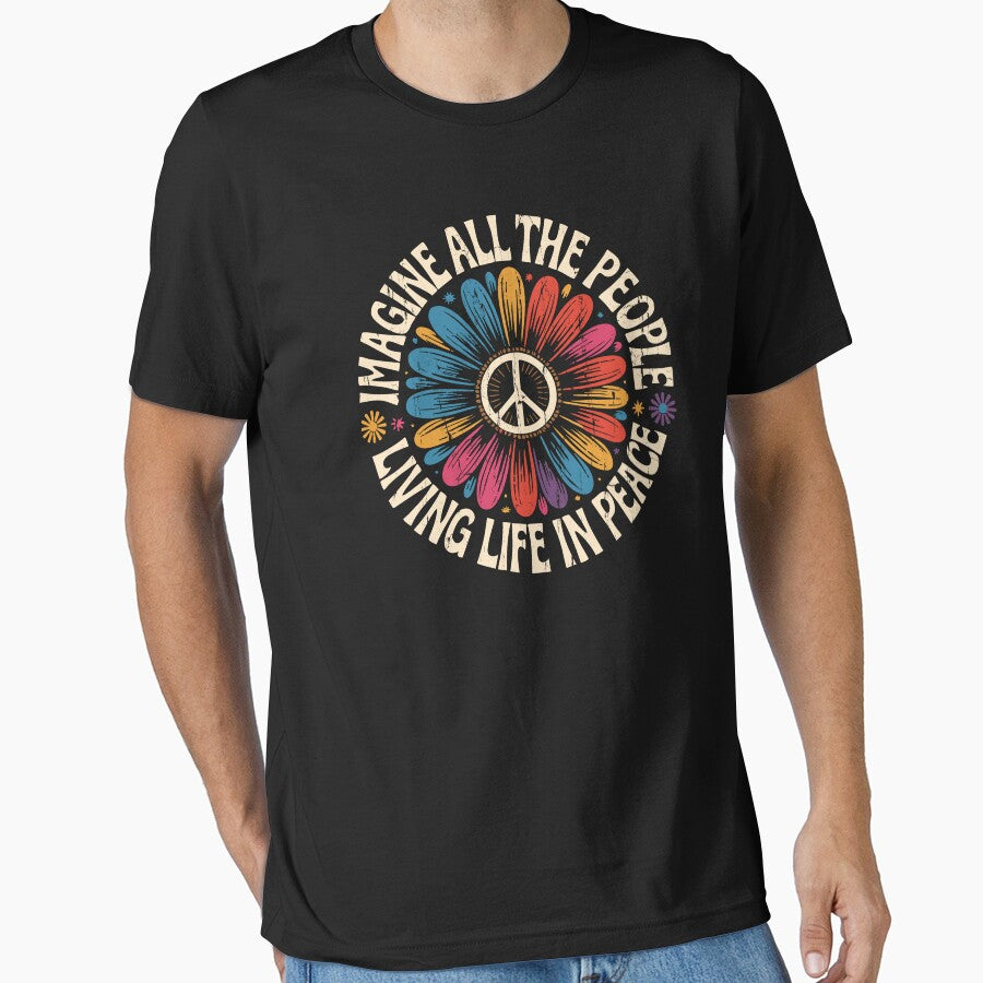 Imagine All The People Living Life In Peace by Artsyclick