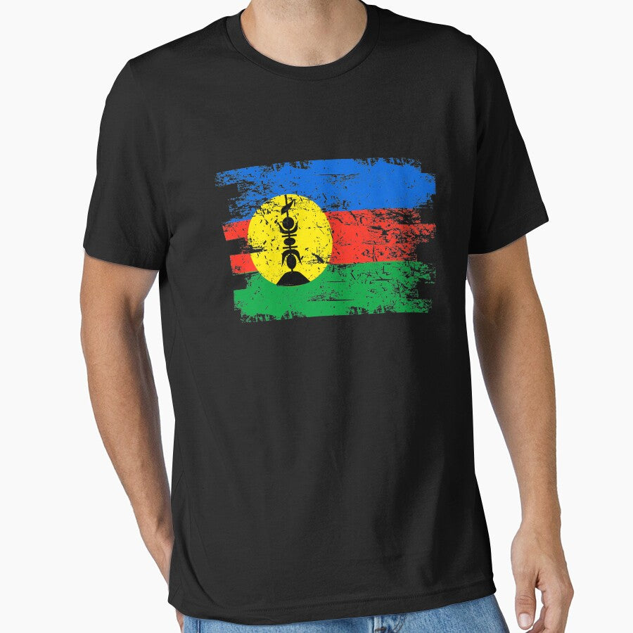 New Caledonia Shirt Gift Country Flag Patriotic Travel Oceania Light by threadsmonkey