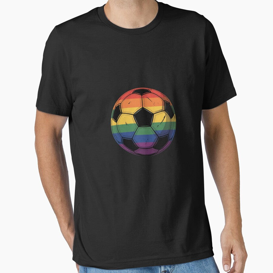 Gay Pride Soccer Rainbow Flag Lgbtq Football by SnackPAC