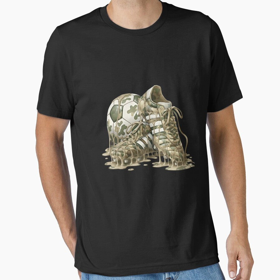 Melting Camo Soccer Cleats Graphic Tee by LashondaGreen89
