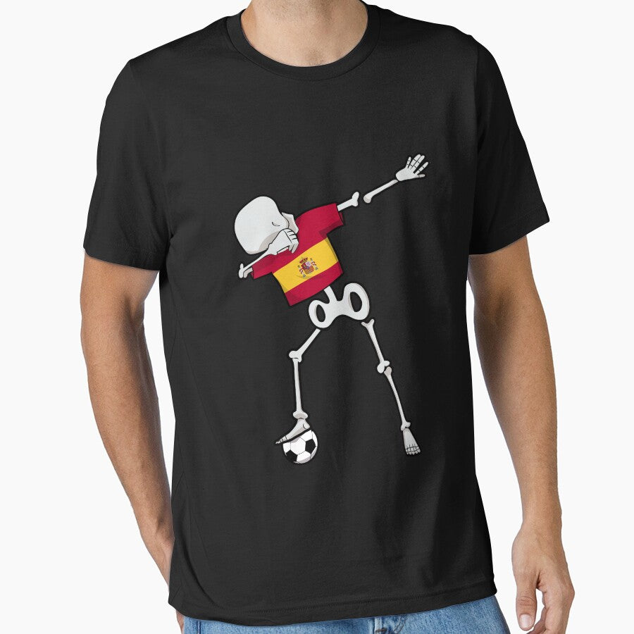 Dabbing Soccer Football Skeleton Spain by melsens