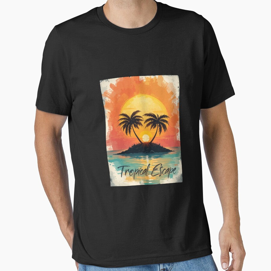 Tropical Escape Dream - Relaxing Design with Palm Trees and Ocean by ZENTIO