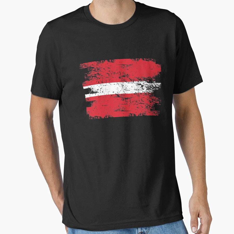 Latvia Gift Country Flag Patriotic Travel Shirt Europe Light by threadsmonkey