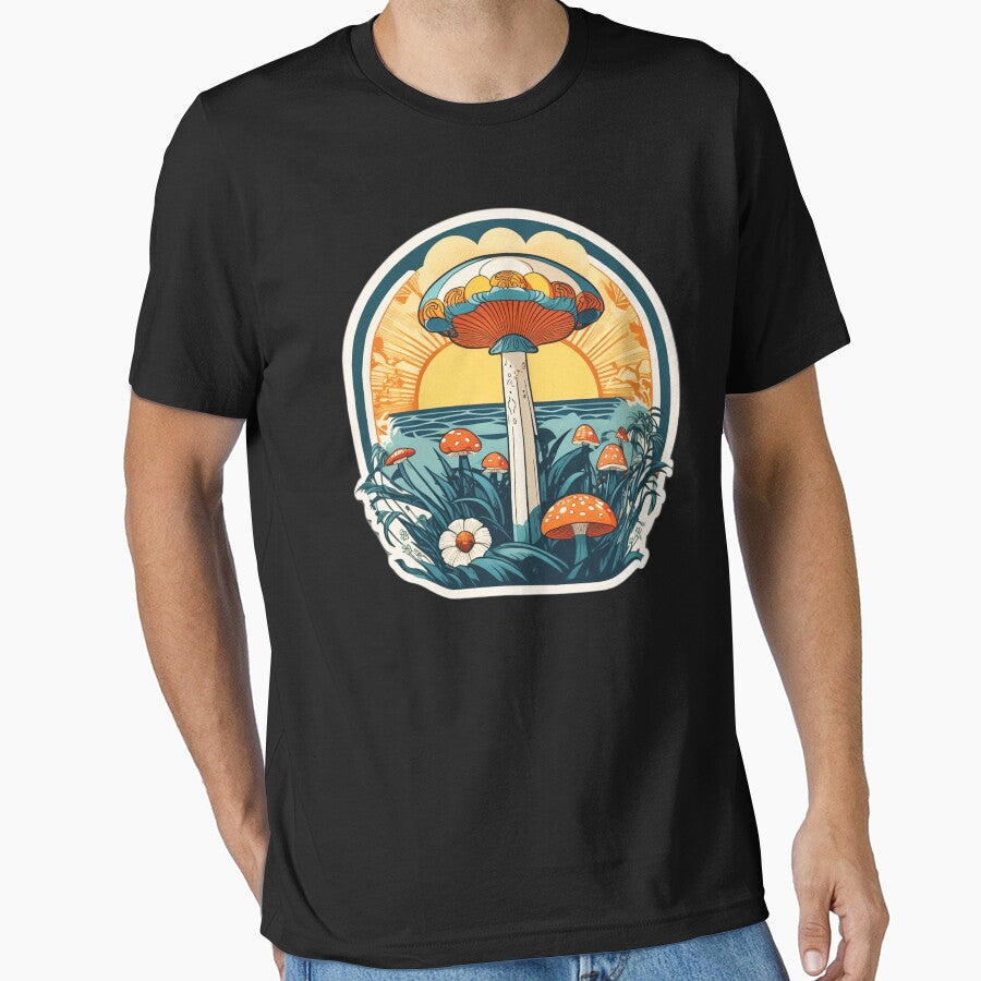 Tall Mushroom on a Hawaiian Beach by The Ocean by NautiChic