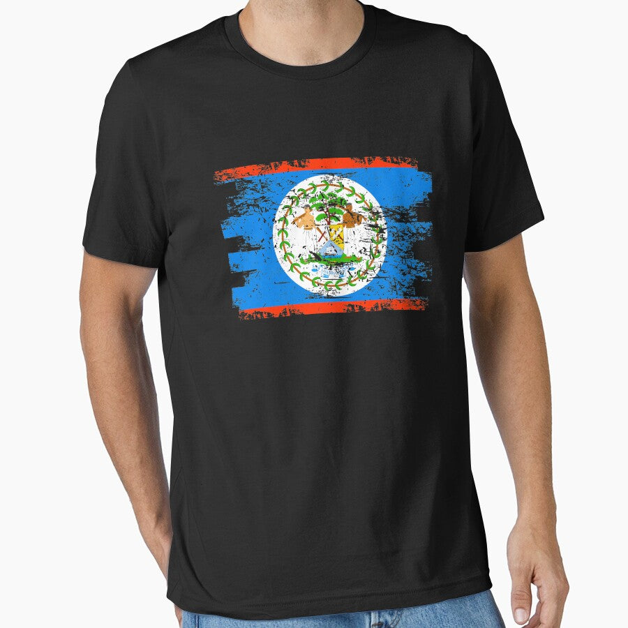 Belize Flag Gift Country Patriotic Travel Shirt Americas Light by threadsmonkey