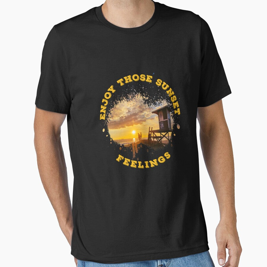 Enjoy Those Sunset Feelings Gold by Coder-T