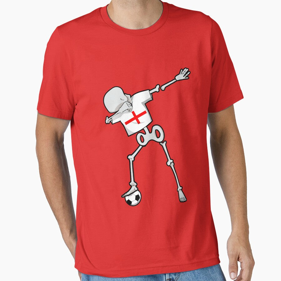 Dabbing Soccer Football Skeleton England by melsens