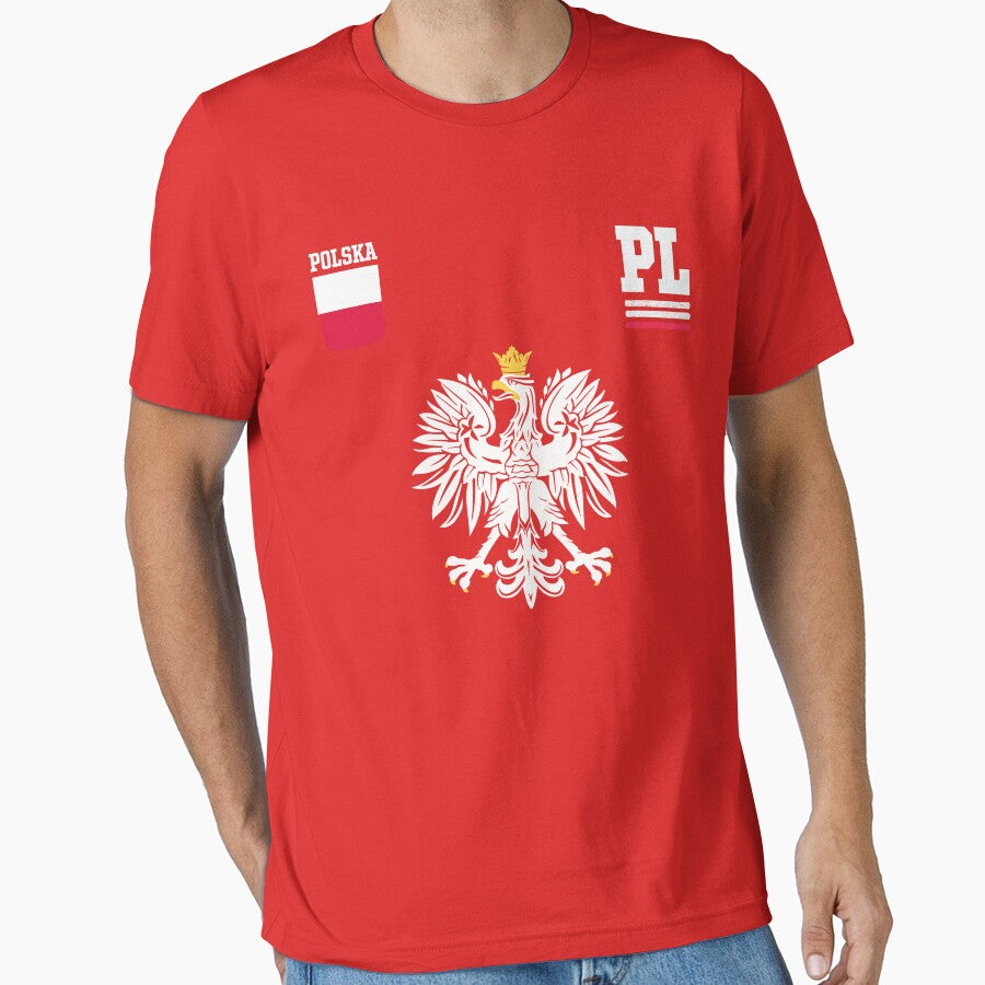 Poland Fan Polish Eagle Polska Flag by MrEddie10
