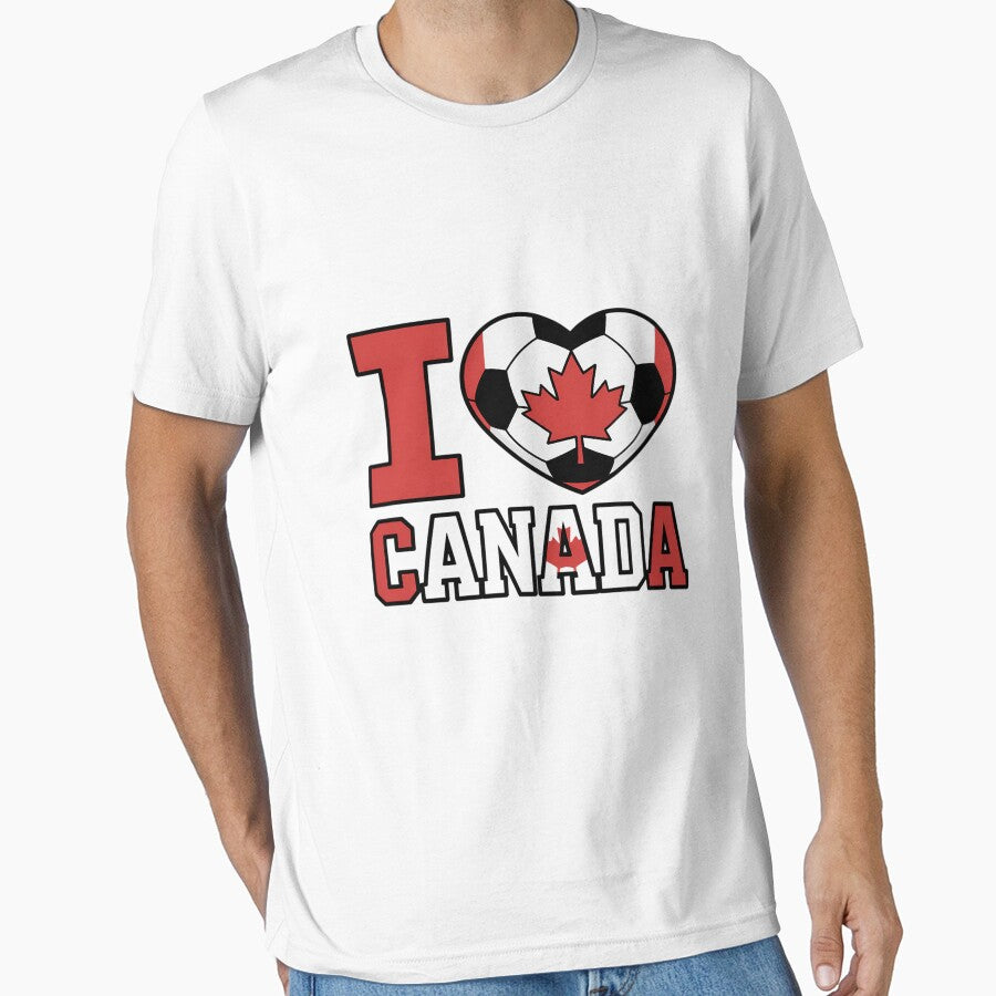 I Love Canada Soccer Ball Boys Girls Kids Canadian Flag by fferomananul