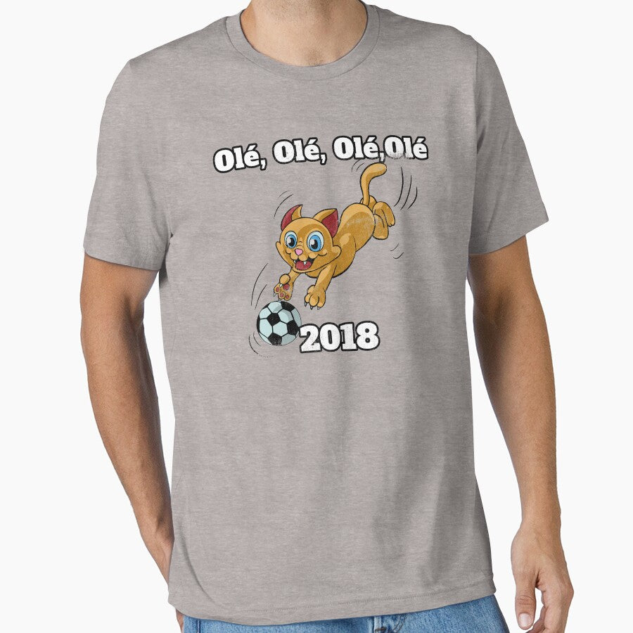 World Football Championship 2018 Funny Cat Cool Distressed Gift by Klimentina