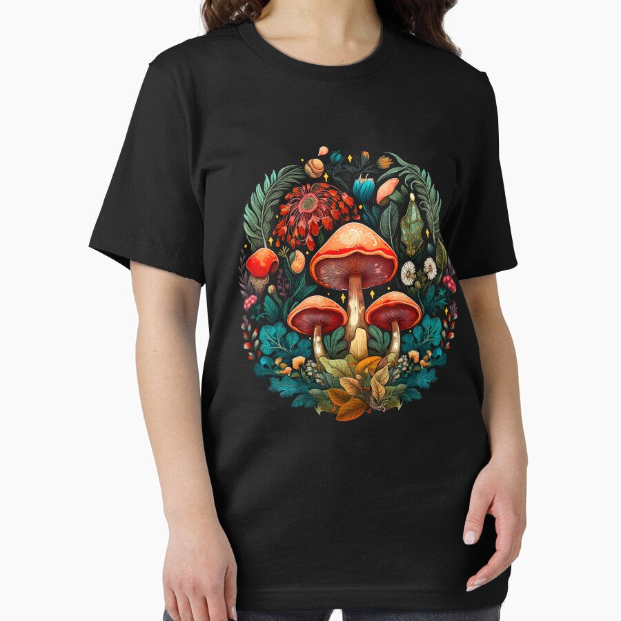 Mushrooms and Floral by ethnicdrawing