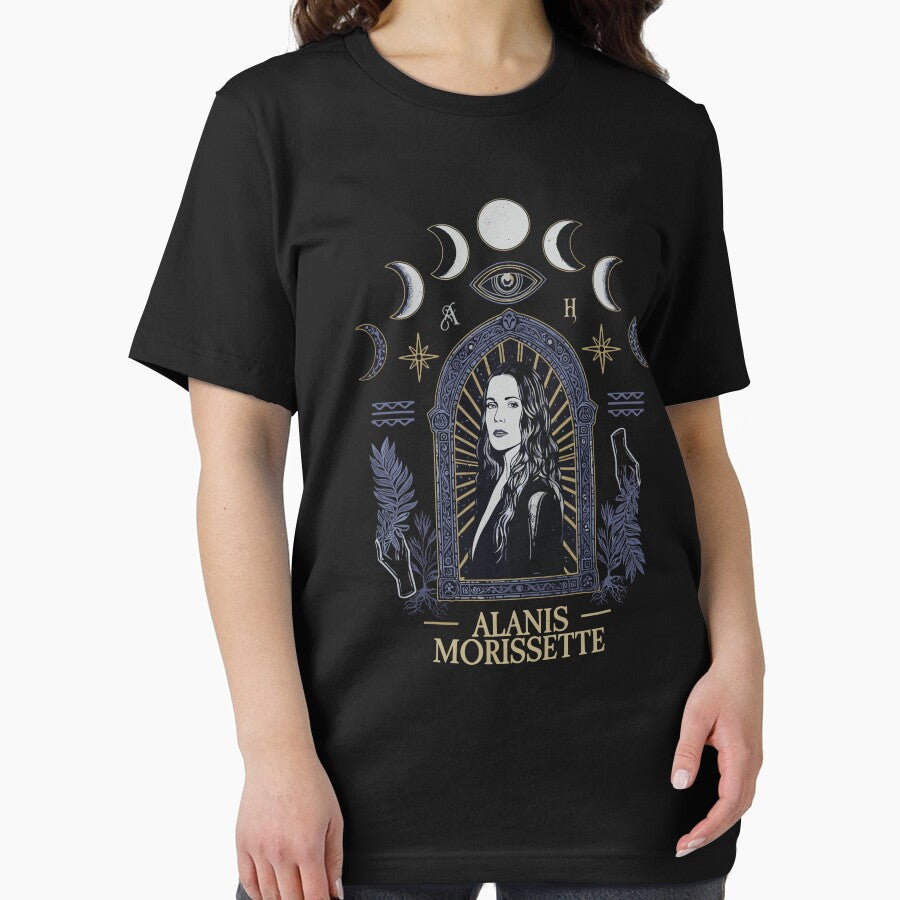 Alanis Morissette Celestial Arch Moon Phase Graphic by Evaevonechi