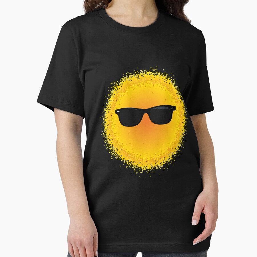 Distressed sun wearing sunglasses by Gerald Waters