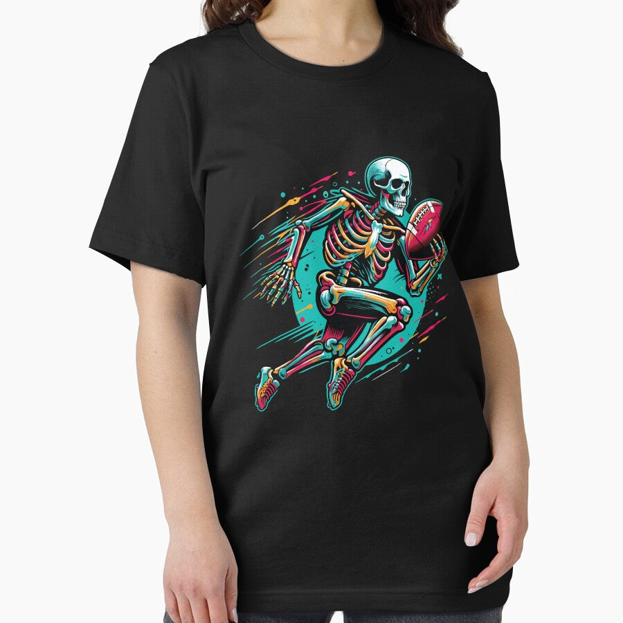 American Football Skeleton Football Player Halloween Spooky by Naciri01
