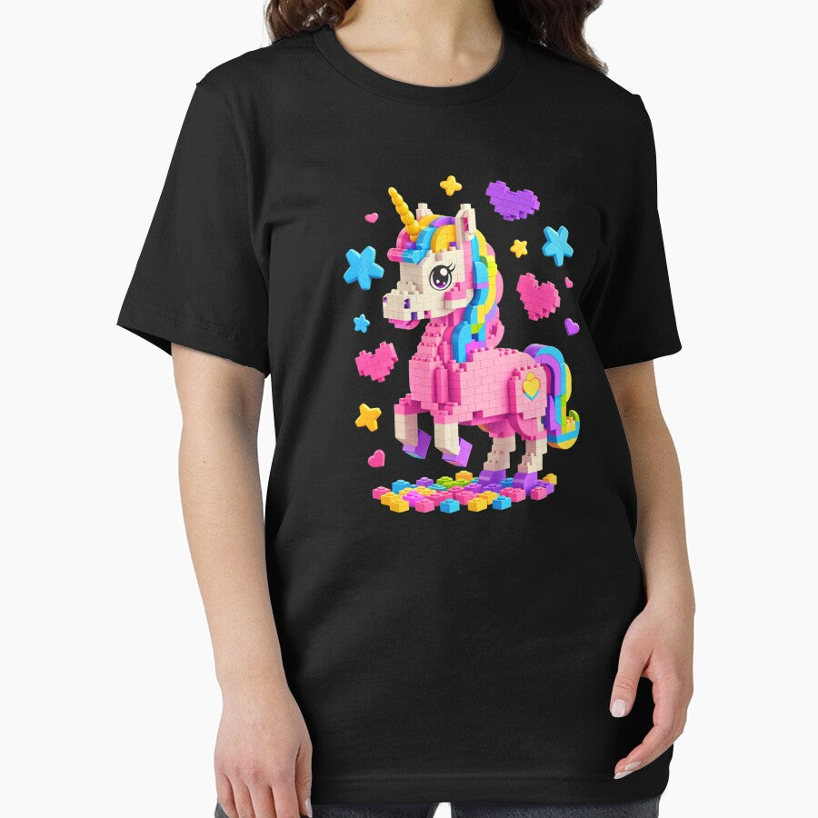 Unicorn Lover Master Builder Building by krystalRomanart