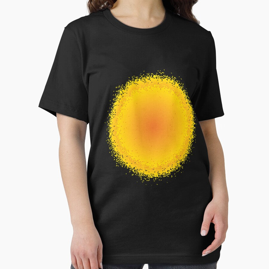 Fragmented sun with distressed edges by Gerald Waters