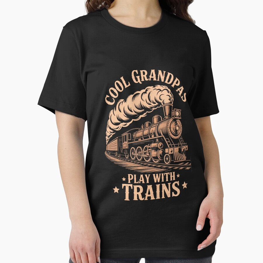 Cool Grandpas Play With Trains Locomotives Trains Grandpa by EllenJast