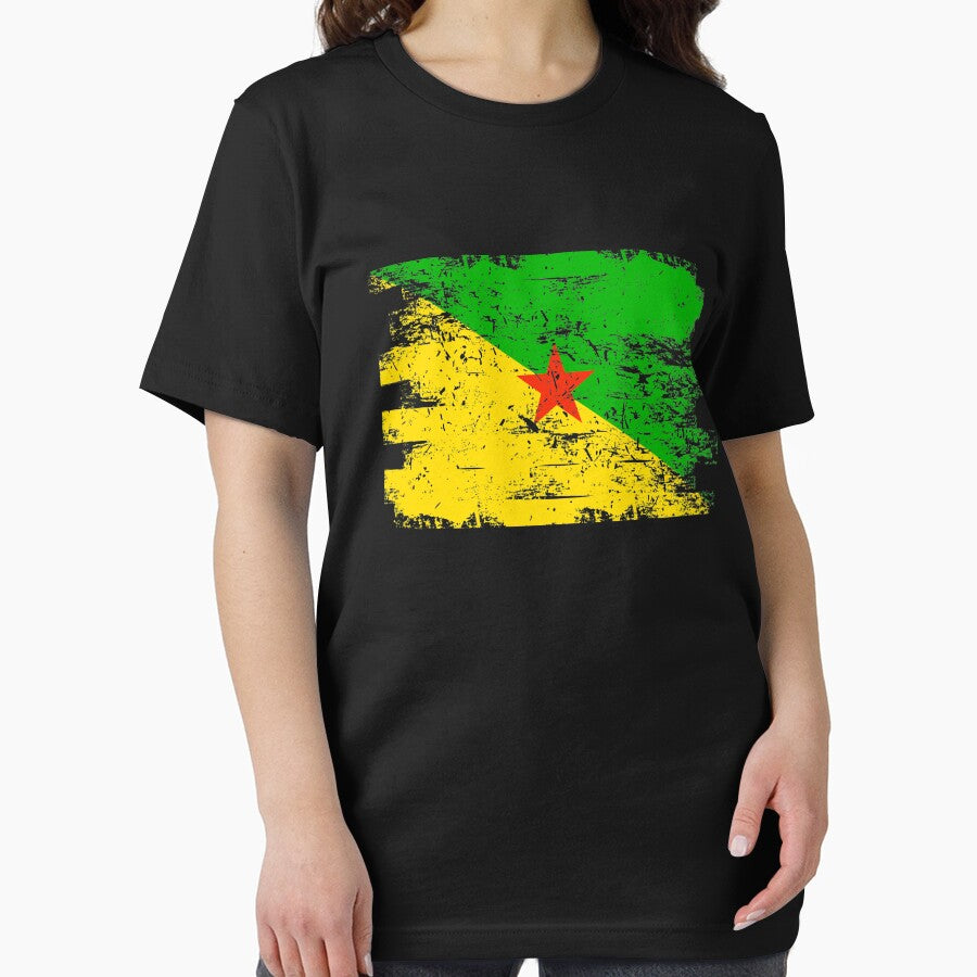French Guiana Flag Gift Country Patriotic Travel Shirt Americas Light by threadsmonkey