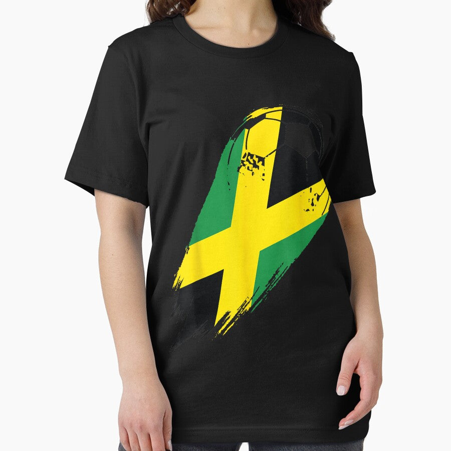 Soccer With Flag Of Jamaica by ZacharyCBritton