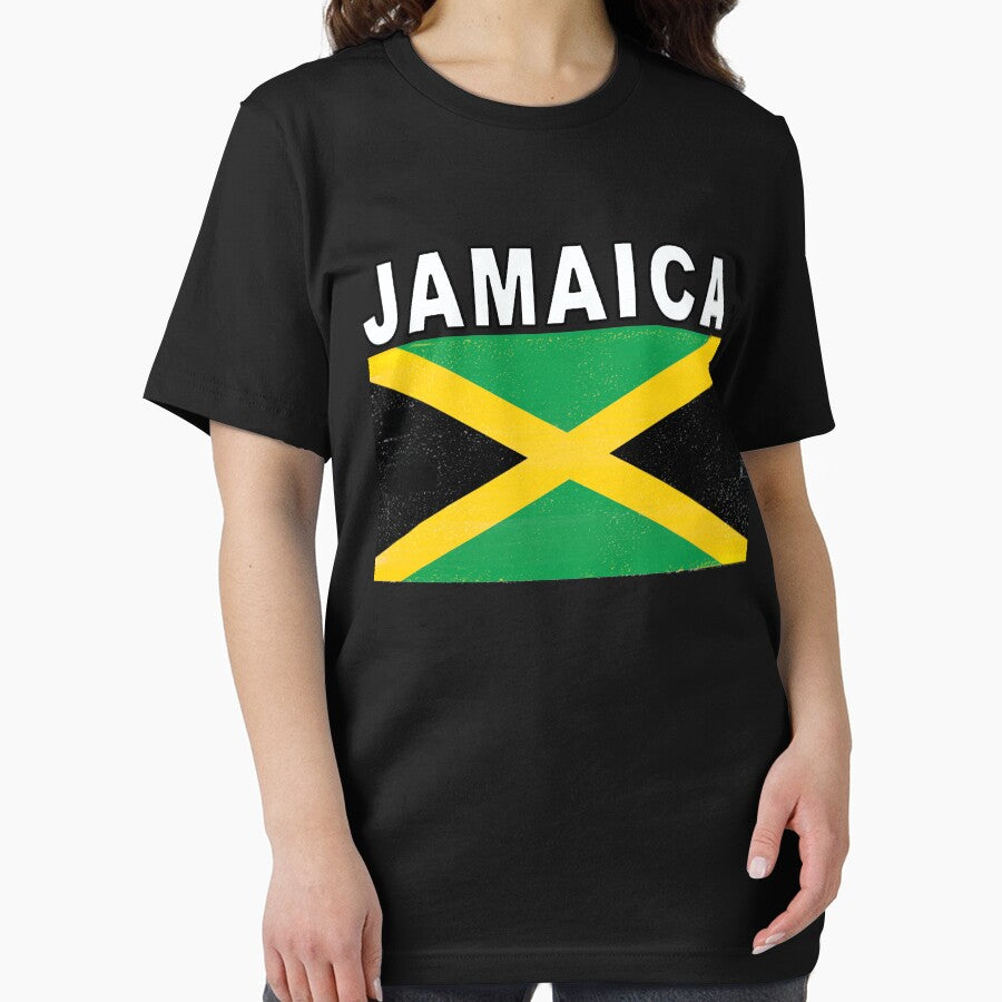 Jamaica Distressed Flag Football Design by merchhost
