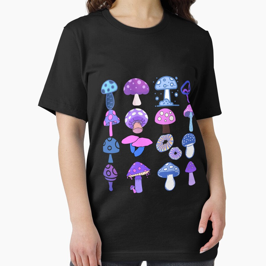 Cute Purple and Blue Mushroom Pattern by SEVENPRINTS