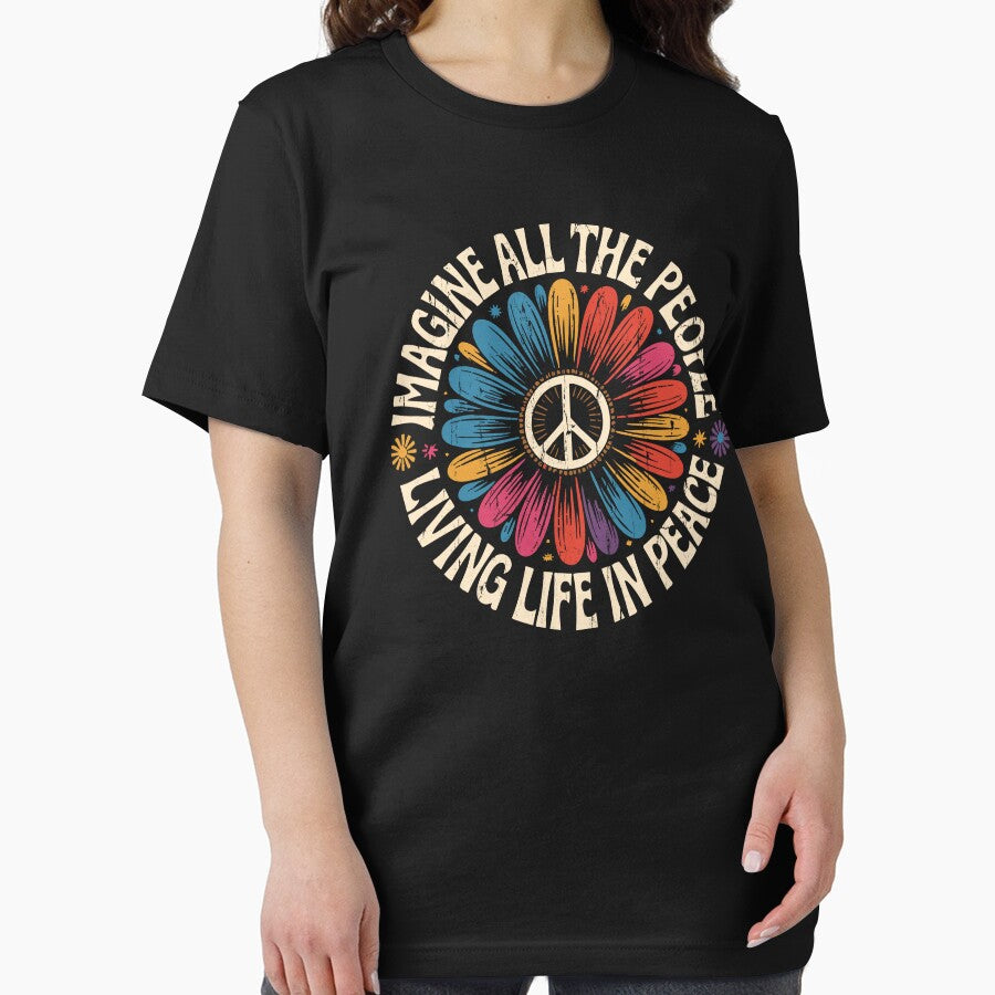 Imagine All The People Living Life In Peace by Artsyclick
