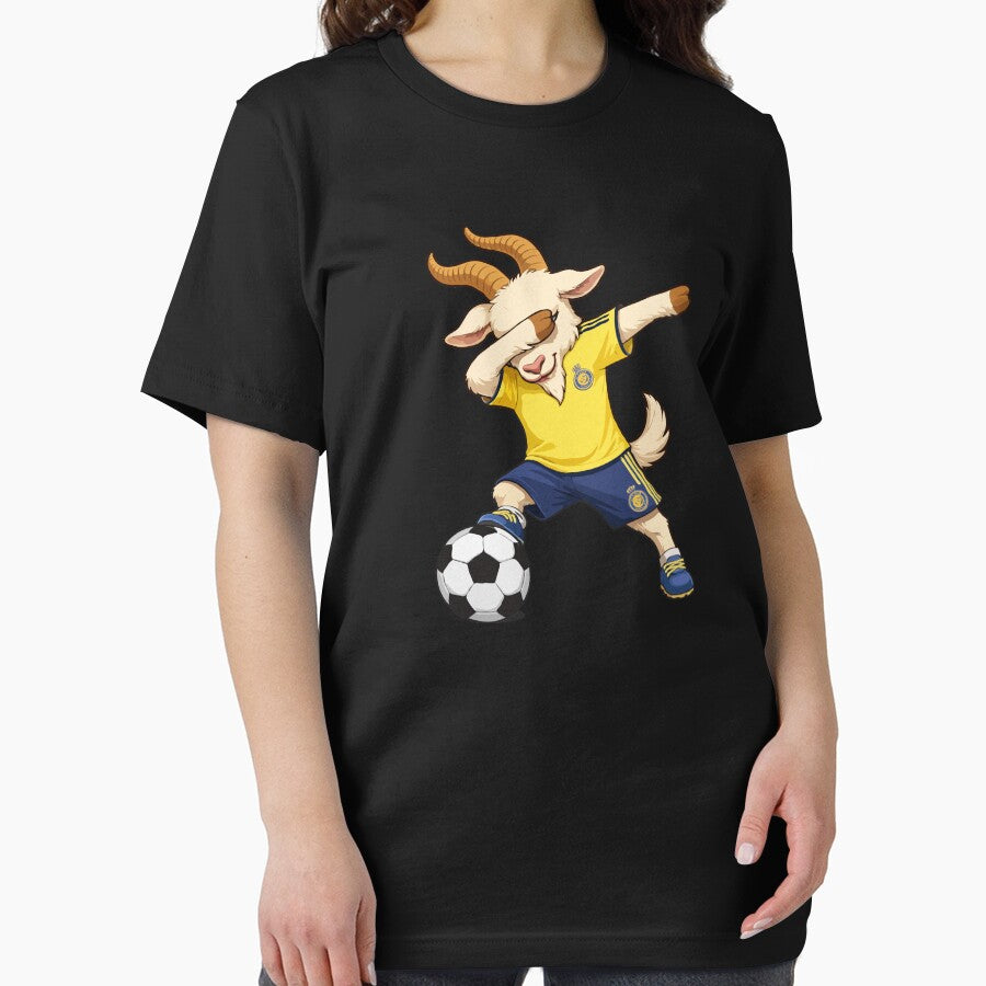 Al-Nassr Dabbing Goat Mascot | Funny Soccer Fan Art Football Illustration by BrainBubbleArt